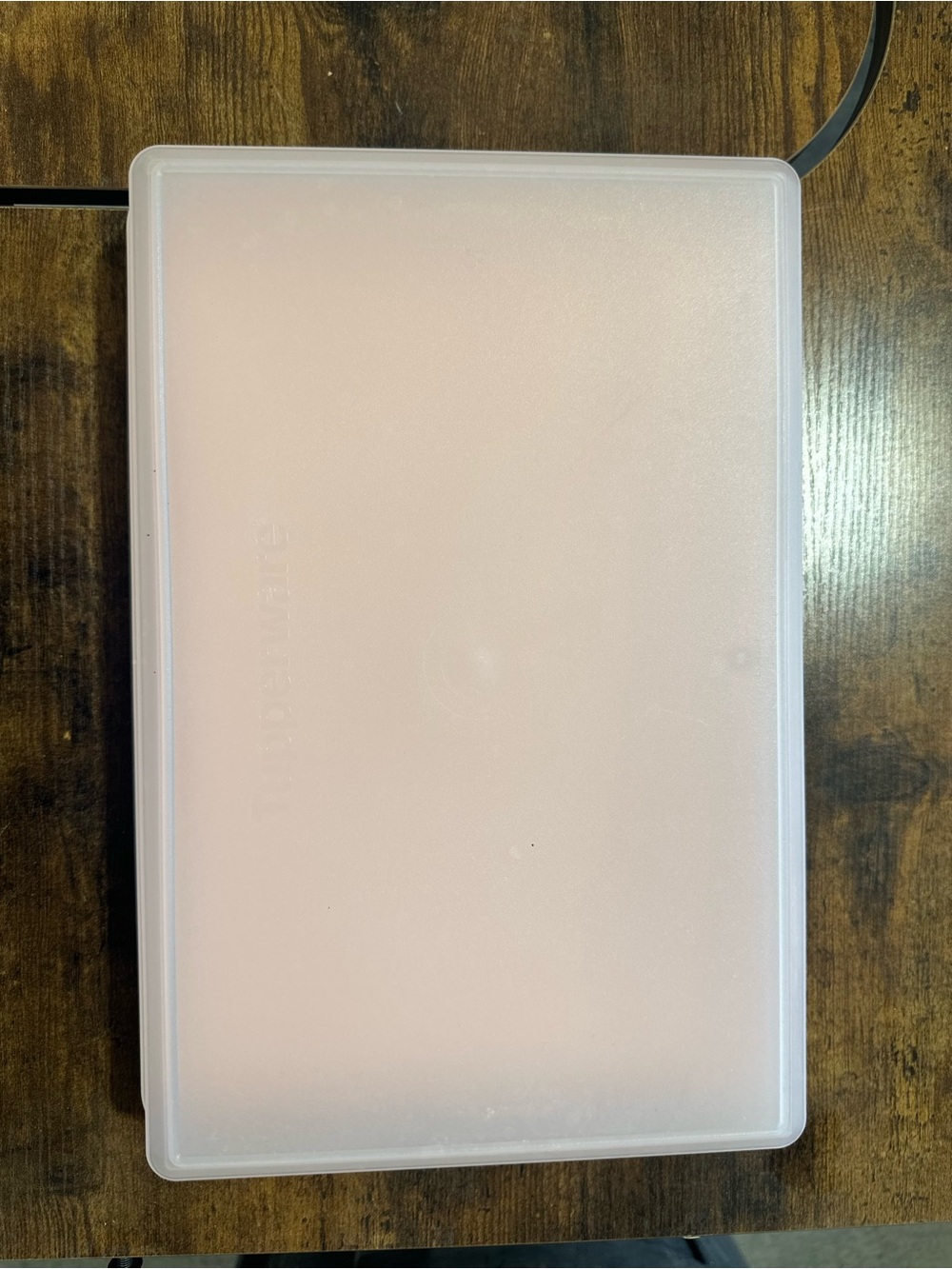 Tupperware Peach/Translucent Food Storage Container - Picture 2 of 2